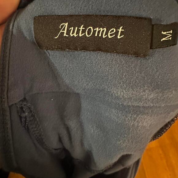 Automet Navy Blue Jumpsuit Women Size M - Picture 6 of 6